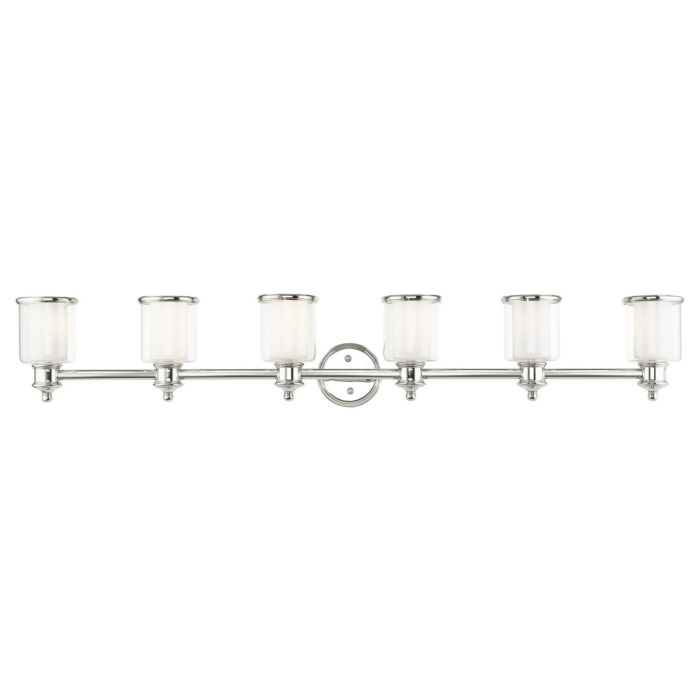Middlebush 6-Light Bathroom Vanity Light in Polished Nickel