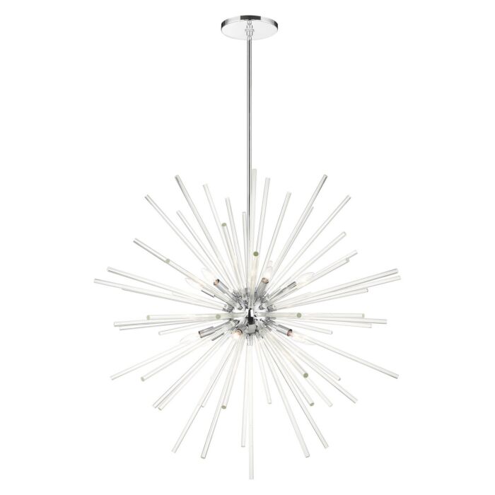 Utopia 12-Light Foyer Pendant in Polished Chrome