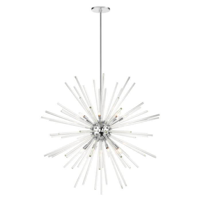 Utopia 16-Light Foyer Pendant in Polished Chrome