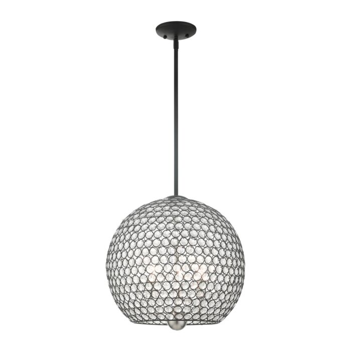 Cassandra 3-Light Pendant in Black