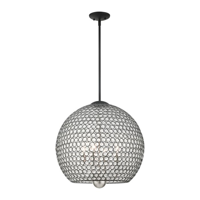 Cassandra 4-Light Pendant in Black