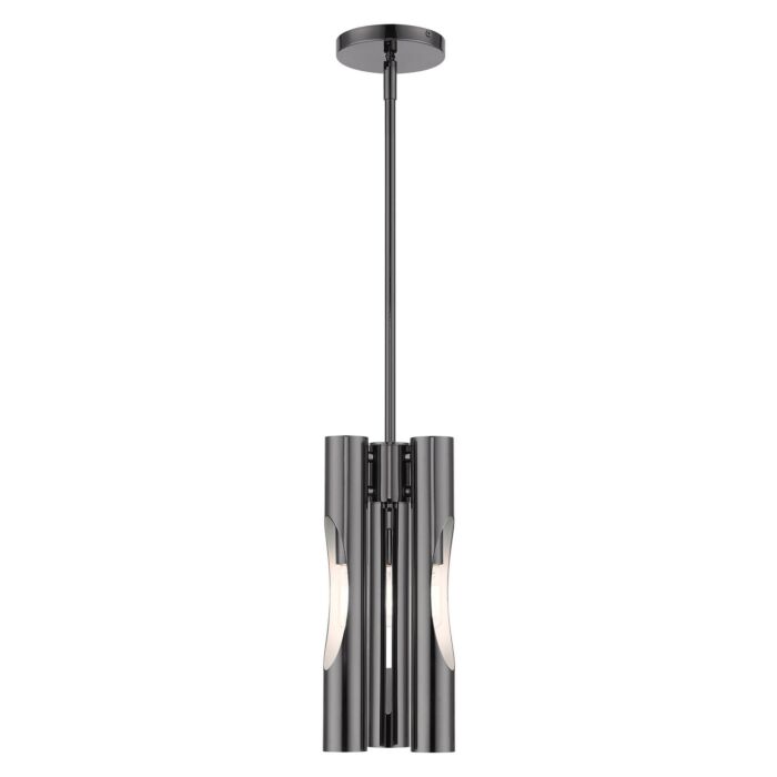 Acra 3-Light Chandelier in Black Chrome