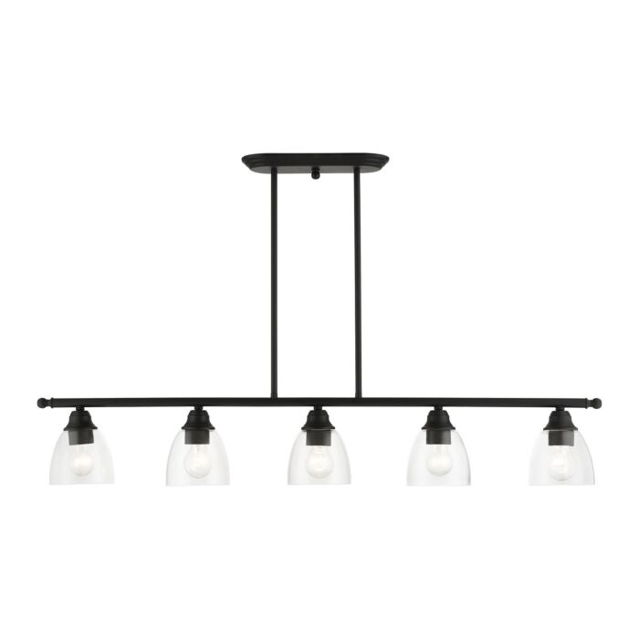 Montgomery 5-Light Linear Chandelier in Black