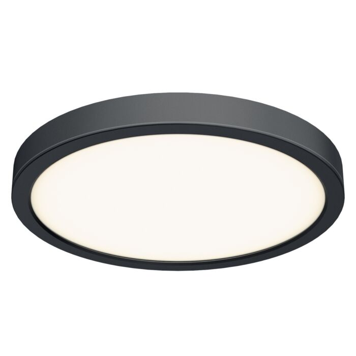 1-Light LED Flush Mount in Black