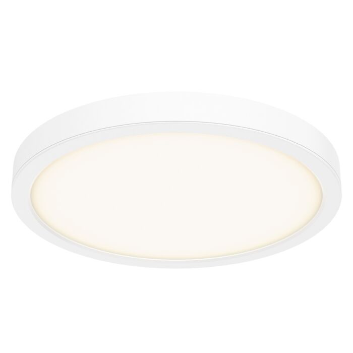 1-Light LED Flush Mount in White