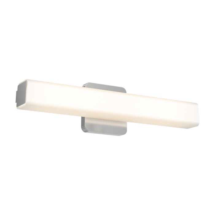 1-Light LED Bathroom Vanity Light in Satin Nickel