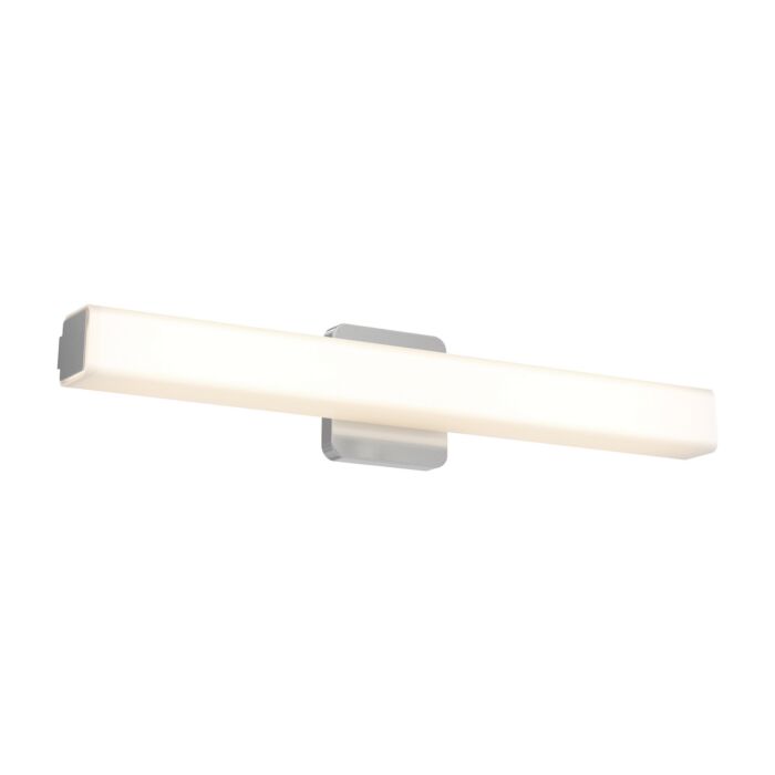 1-Light LED Bathroom Vanity Light in Satin Nickel