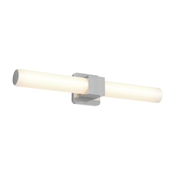 1-Light LED Bathroom Vanity Light in Satin Nickel