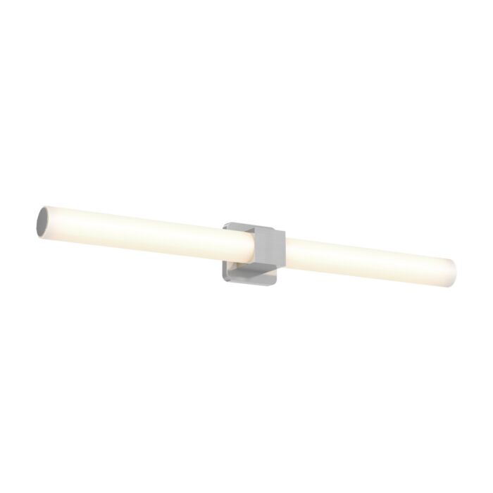 1-Light LED Bathroom Vanity Light in Satin Nickel