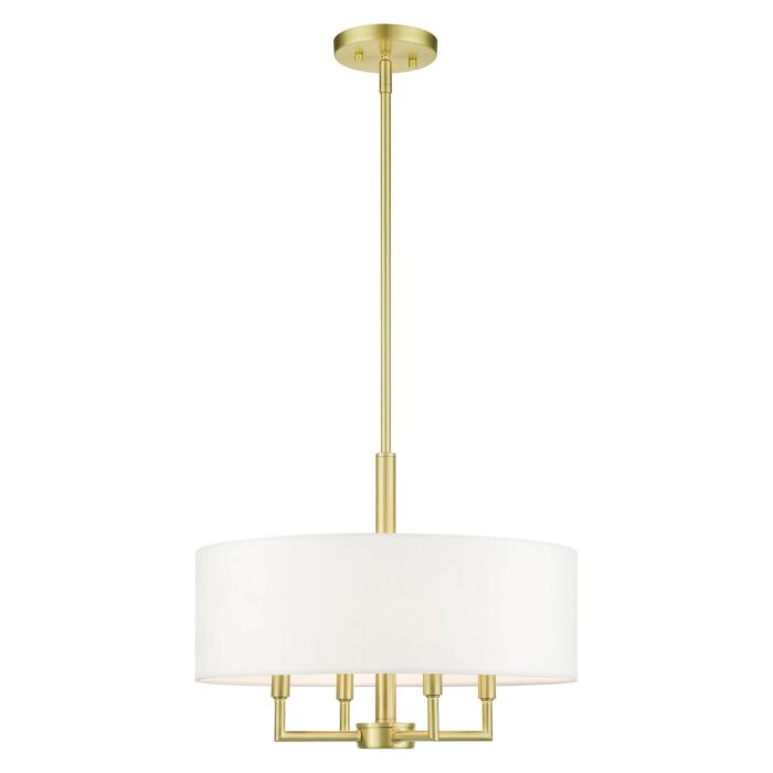 Meridian 4-Light Chandelier in Satin Brass