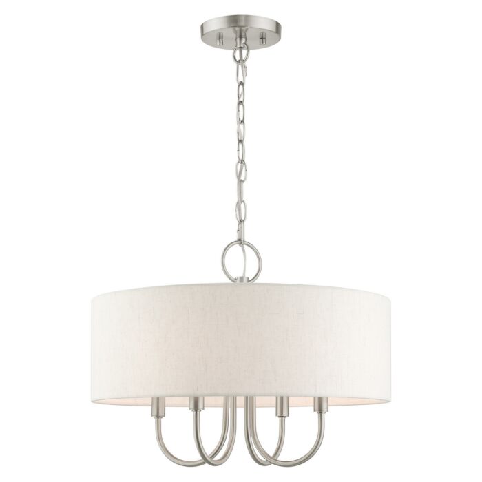 Blossom 4-Light Chandelier in Brushed Nickel