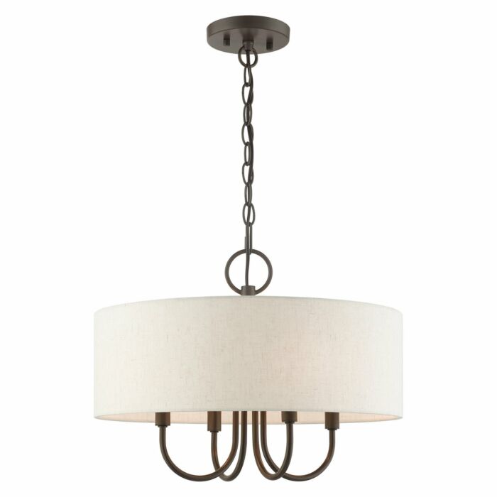 Blossom 4-Light Chandelier in English Bronze