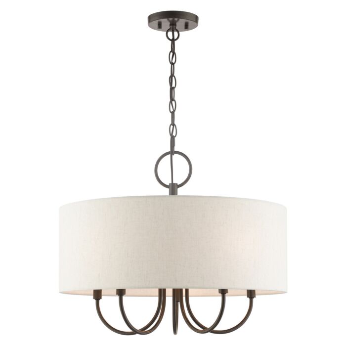 Blossom 5-Light Chandelier in English Bronze