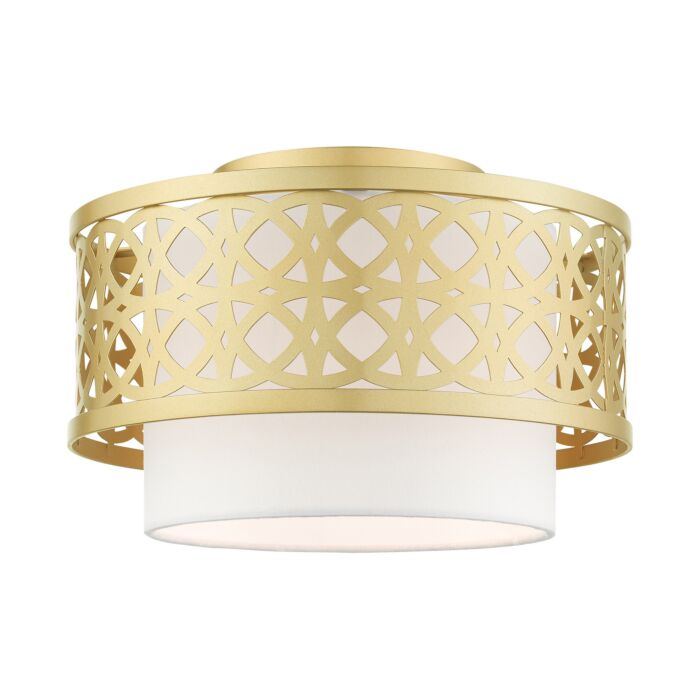 Calinda 1-Light Semi-Flush Mount in Soft Gold