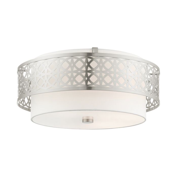 Calinda 4-Light Semi-Flush Mount in Brushed Nickel