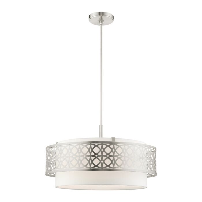 Calinda 5-Light Chandelier in Brushed Nickel
