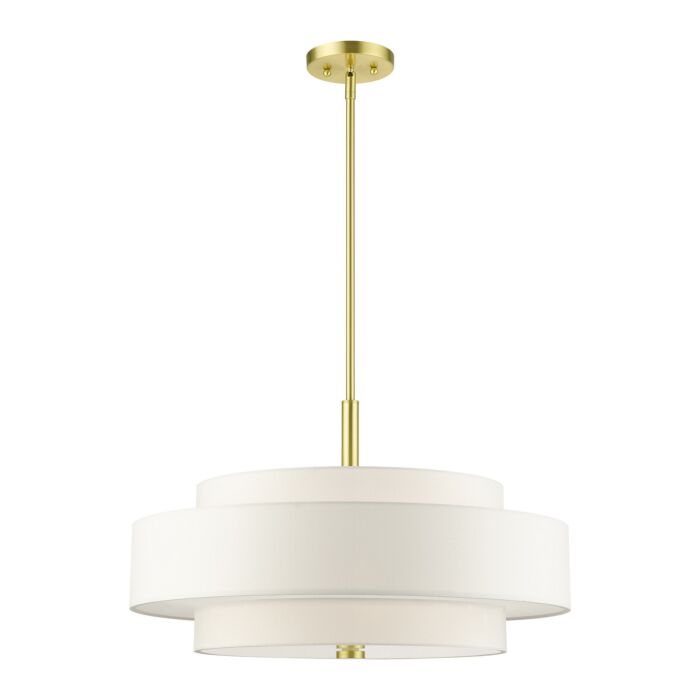 Meridian 5-Light Chandelier in Satin Brass
