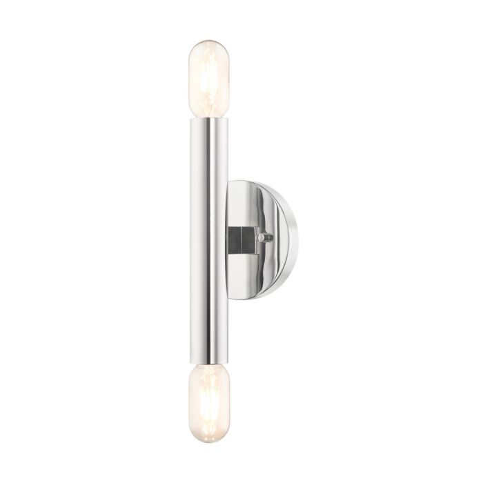 Copenhagen 2-Light Wall Sconce in Polished Chrome
