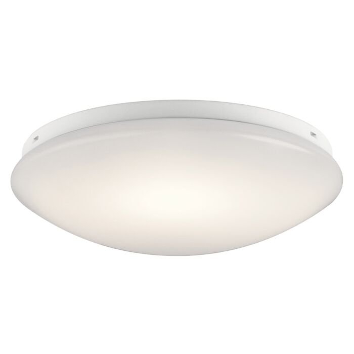 Kichler 14 Inch White Acrylic LED Flush Mount in White