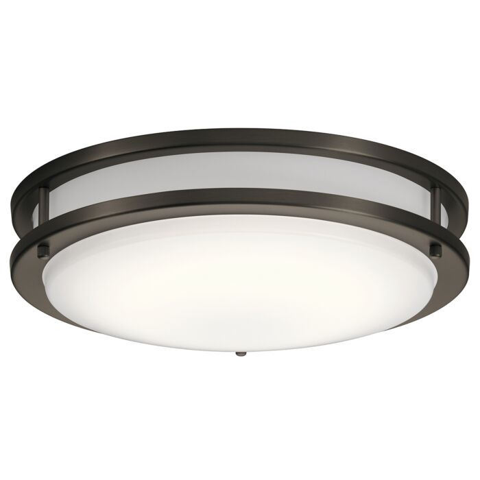 Kichler Avon LED Flush Mount Round Ceiling Light in Olde Bronze