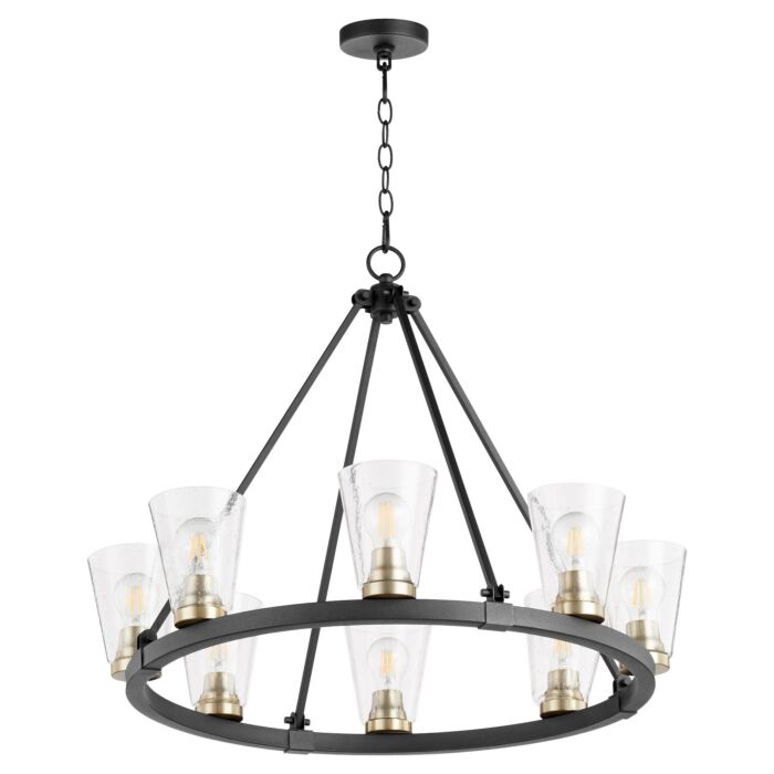 Eight Light Chandelier by Quorum