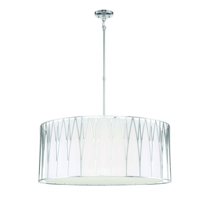 Minka Lavery Regal Terrace 6 Light Pendant Light in Polished Nickel