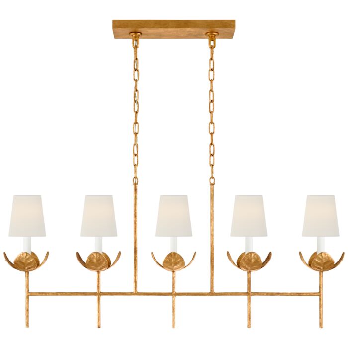 Five Light Linear Chandelier
