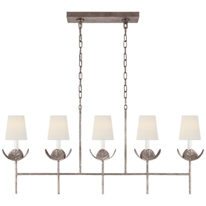 Five Light Linear Chandelier