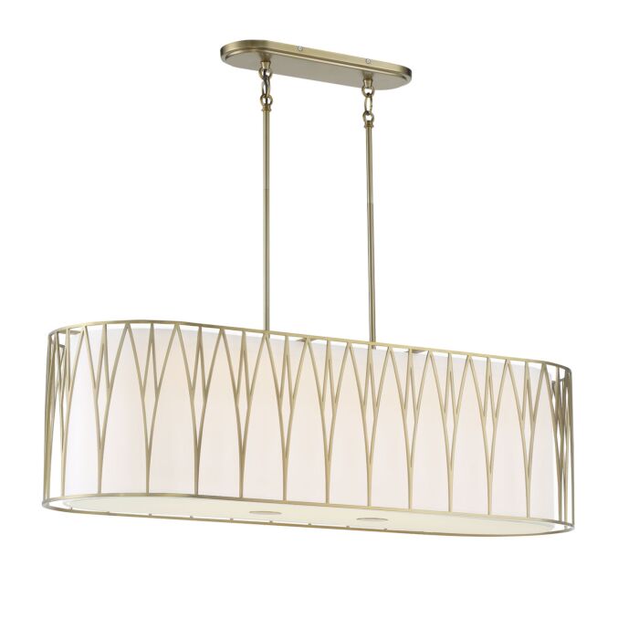 Minka Lavery Regal Terrace 6 Light Kitchen Island Light in Soft Brass