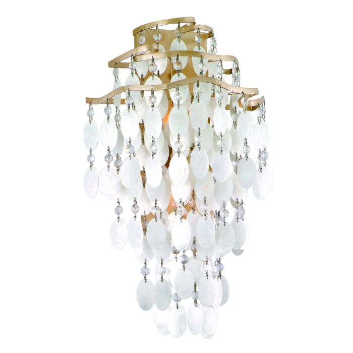 Corbett Dolce 2 Light Wall Sconce in Champagne Leaf
