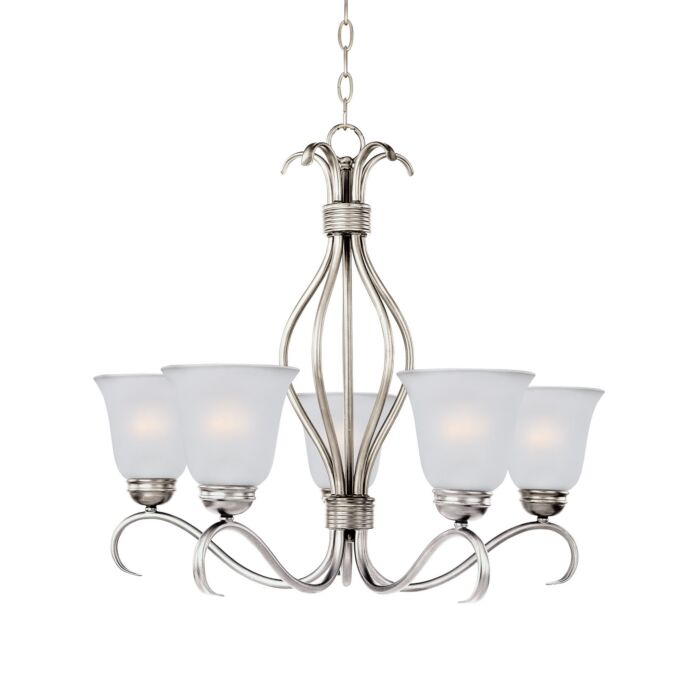 Basix 5-Light Chandelier in Satin Nickel