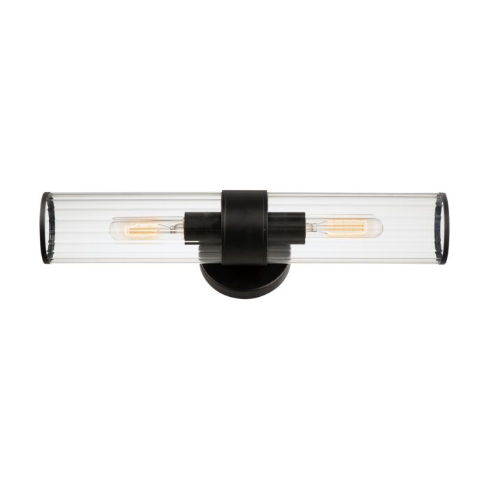 Crosby 2-Light Wall Sconce in Black