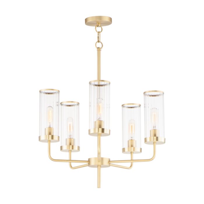 Crosby 5-Light Chandelier in Satin Brass