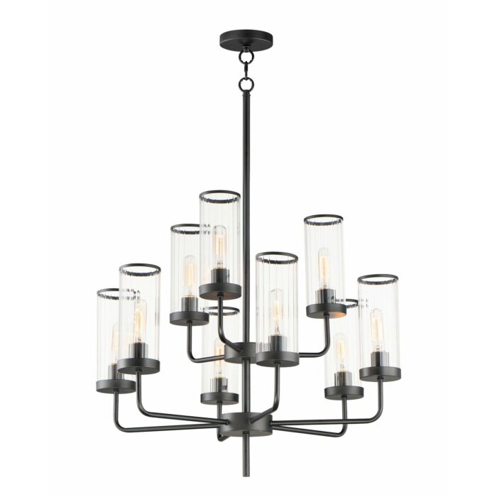 Crosby 9-Light Chandelier in Black