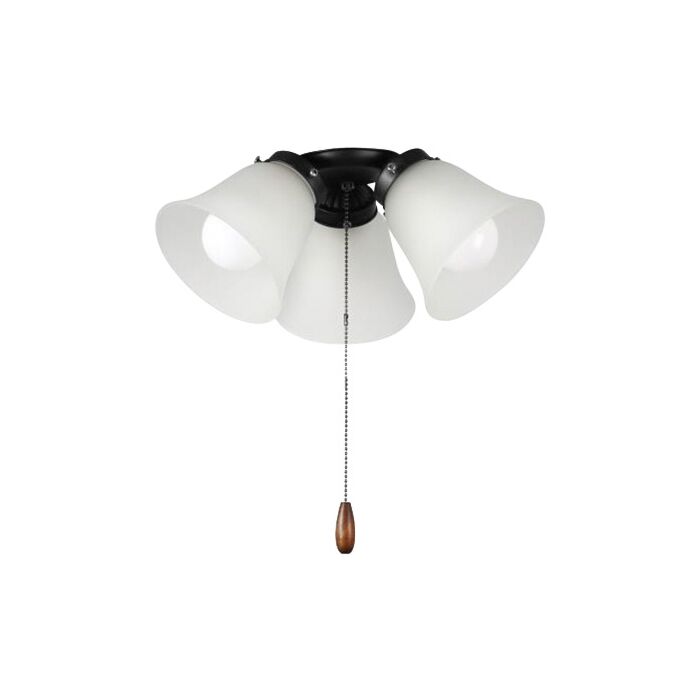 Fan Light Kits 3-Light LED Ceiling Fan Light Kit Light Kit in Black