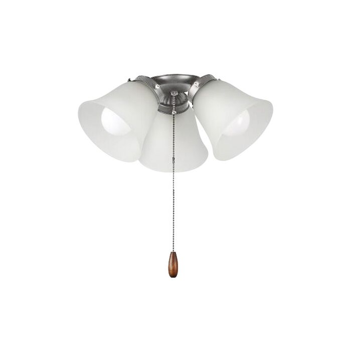 Fan Light Kits 3-Light LED Ceiling Fan Light Kit Light Kit in Satin Nickel