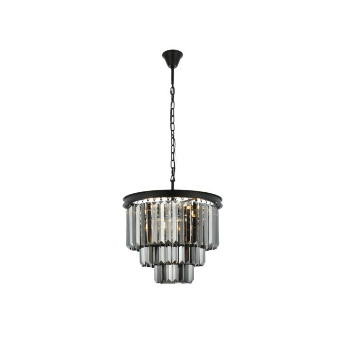 Sydney 9-Light Chandelier in Matte Black