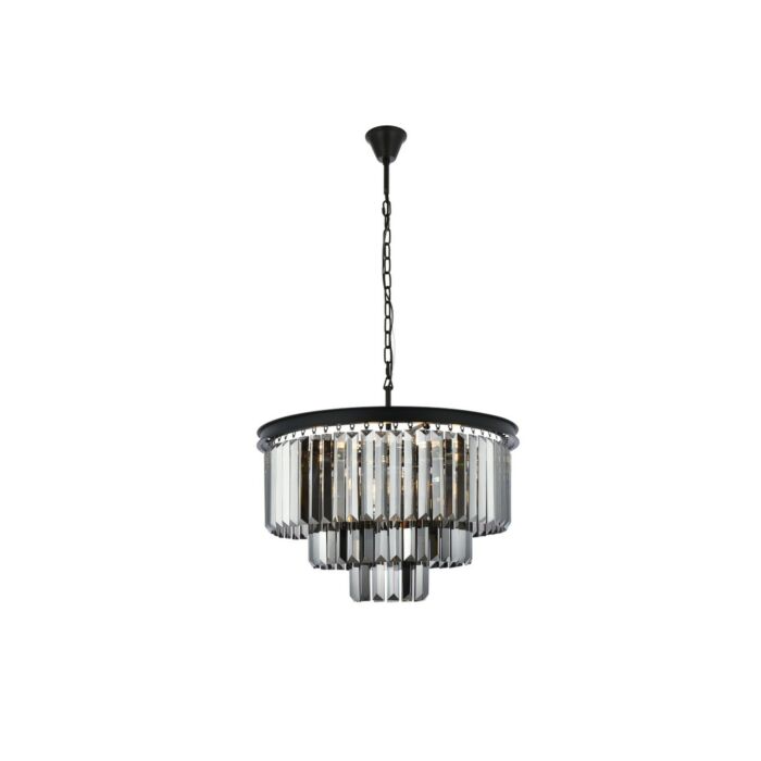 Sydney 9-Light Chandelier in Matte Black