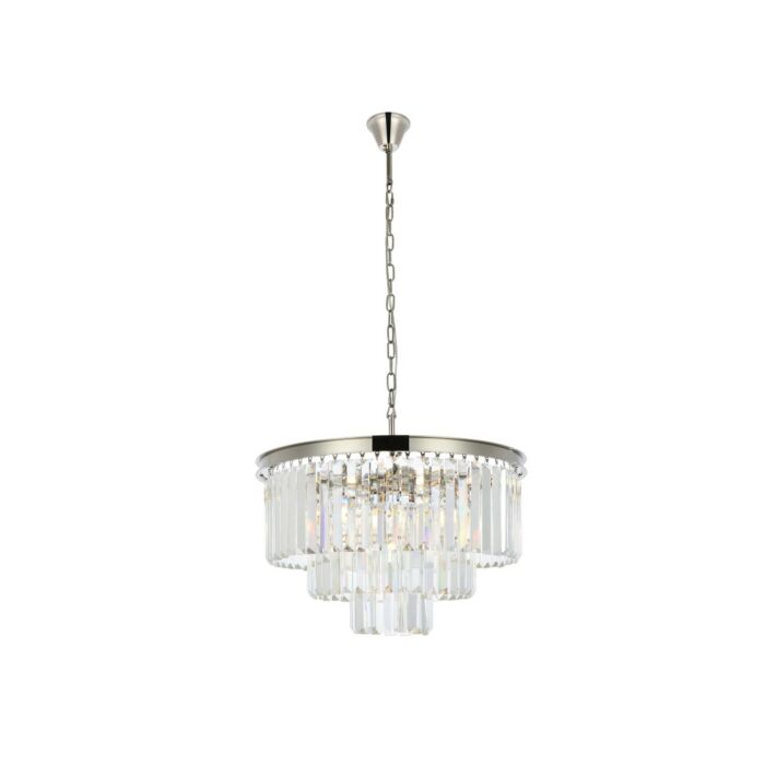 Sydney 9-Light Chandelier in Polished Nickel