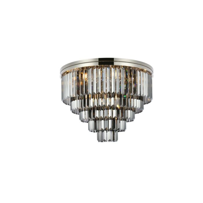 Sydney 17-Light Flush Mount in Polished Nickel
