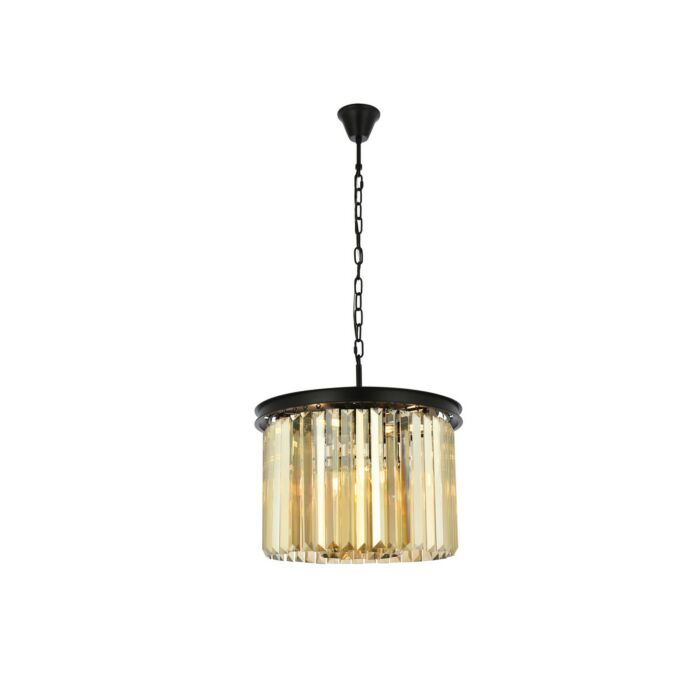 Sydney 6-Light Pendant in Matte Black