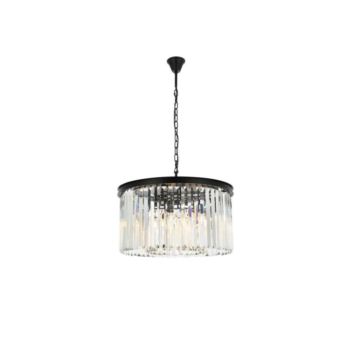Sydney 8-Light Chandelier in Matte Black