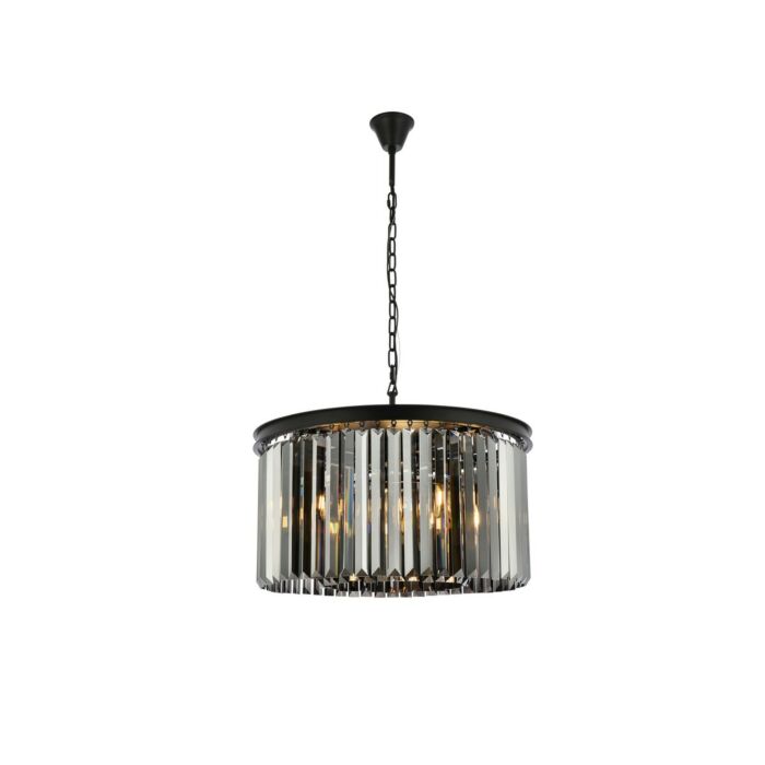 Sydney 8-Light Chandelier in Matte Black