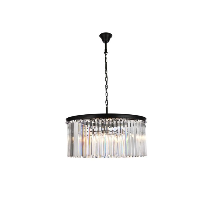 Sydney 8-Light Chandelier in Matte Black