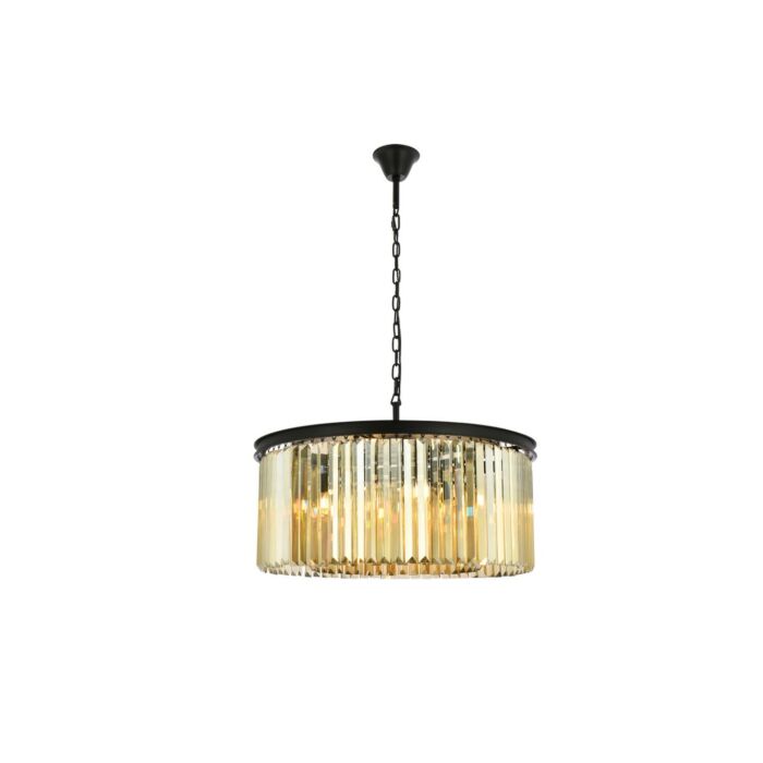 Sydney 8-Light Chandelier in Matte Black