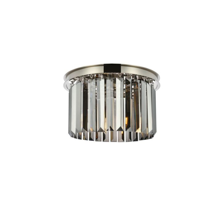 Sydney 3-Light Flush Mount in Polished Nickel