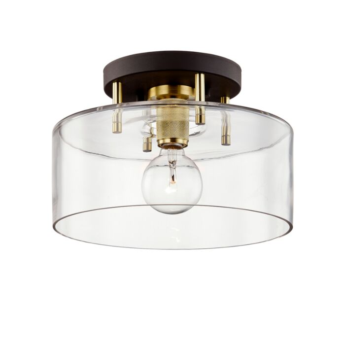 One Light Semi-Flush Mount by Troy Lighting