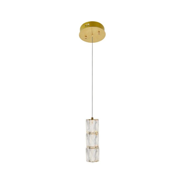 Polaris 1-Light LED Pendant in Gold