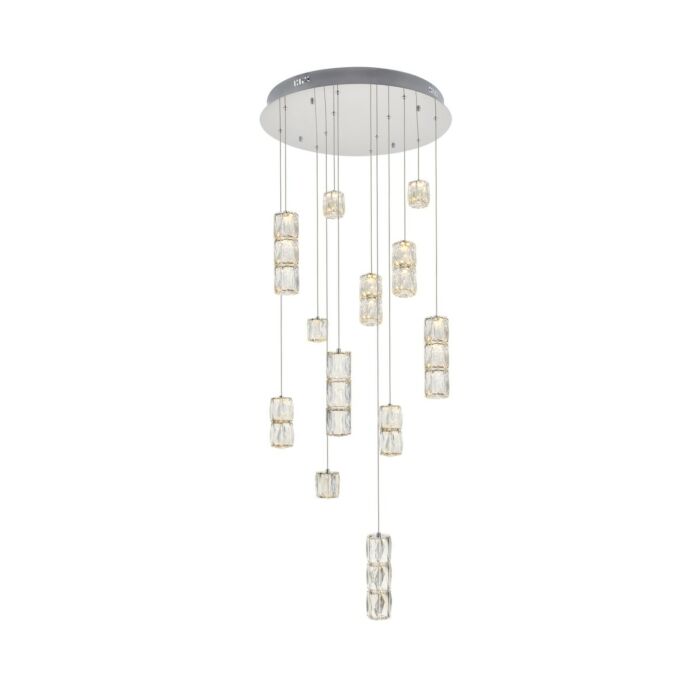 Polaris 12-Light LED Pendant in Chrome