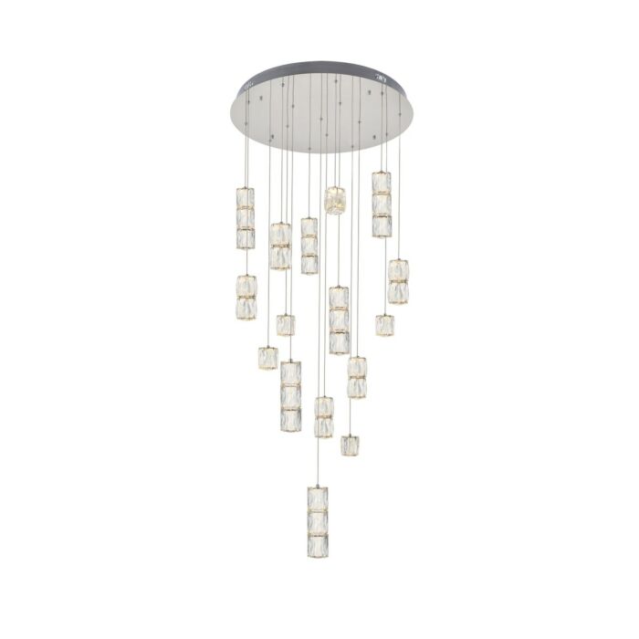 Polaris 16-Light LED Pendant in Chrome